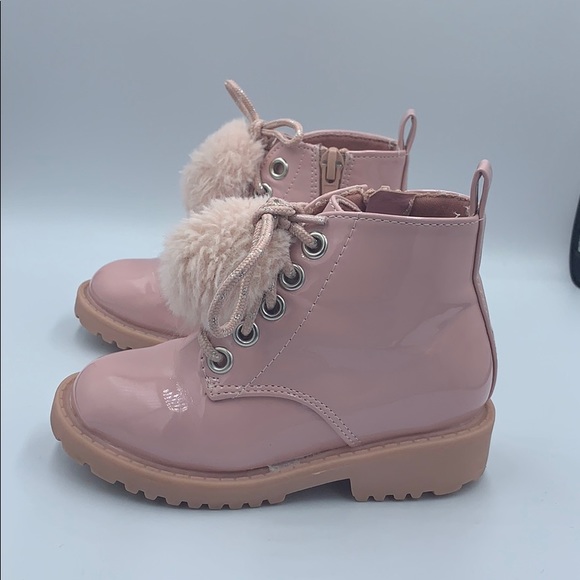 Primark Shoes Pink Booties Toddler Pompoms Primark Shoes Size 8